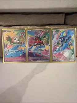 Pokemon 2026 First Partner Illustration Collection Series 1 Promos Set 43-45 NM - Image 2