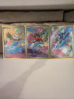 Pokemon 2026 First Partner Illustration Collection Series 1 Promos Set 43-45 NM - Image 3