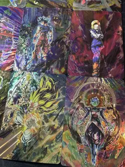 Set of 9 Dragon ball Heroes Premium Foil Holo Full Art Character Cards CCG - Image 4