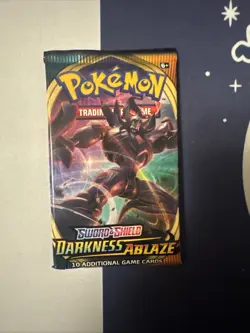 Pokemon TCG Single Darkness Ablaze Booster Pack - 1x NEW English Factory Sealed - Image 1
