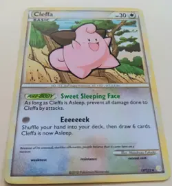 Pokemon - Cleffa 17/123 - HeartGold SoulSilver - RARE Baby 🍼 - 2010 - VLP - Image 2