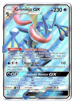 Pokemon Greninja GX (Full Art) 120/131 | Sm-Forbidden Light NM - Image 1