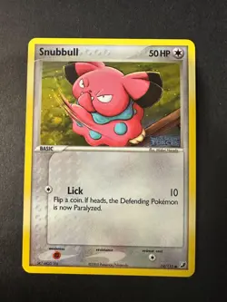 Pokemon - Snubbull 74/115 Reverse Holo Rare Stamped - EX Unseen Forces LP+ - Image 1