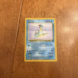 Pokemon Fossil #10/62 Holo Rare Lapras (10) - Image 1
