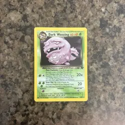 Played (HP) Dark Weezing - Holo #14 Team Rocket Pokemon TCG - Image 1