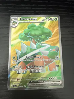 Torterra ex 185/162 Ultra Rare Temporal Forces Pokemon Near Mint - Image 1