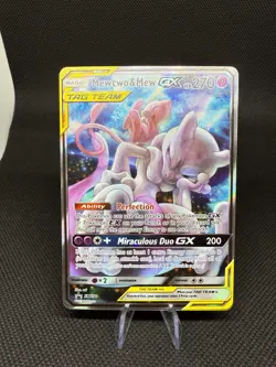 Mewtwo & Mew GX SM191 Sun & Moon Promo Tag Team Tins 2019 Pokemon TCG - Image 1