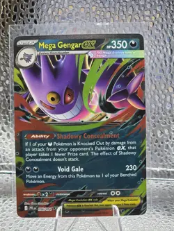 Pokemon TCG Mega Gengar EX 056/094 Phantasmal Flames Double Rare -NM - Image 1
