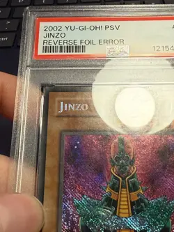 🔥2002 Yu-Gi-Oh! Jinzo PSV-000 Reverse Foil Error & Print Error! PSA 5 Graded❗ - Image 3