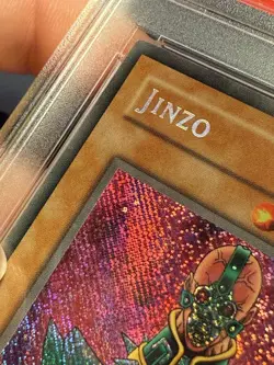 🔥2002 Yu-Gi-Oh! Jinzo PSV-000 Reverse Foil Error & Print Error! PSA 5 Graded❗ - Image 4