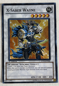 Yu-Gi-Oh! TCG - X-Saber Wayne - Super Rare - 1st Edition - 5DS3-EN042 - Image 1