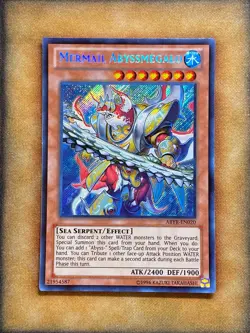Yugioh Mermail Abyssmegalo ABYR-EN020 Secret Rare NM - Image 1