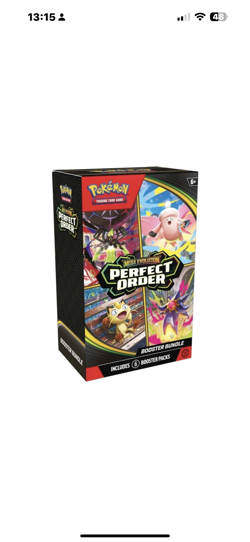 PRE-SALE Pokemon TCG: Mega Evolution - Perfect Order Booster Bundle (6 Packs) - Image 1