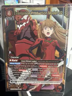 Union Arena Trading Card TCG Evangelion Model-02 Foil UE15BT/EVA-1-081 SR Bandai - Image 1