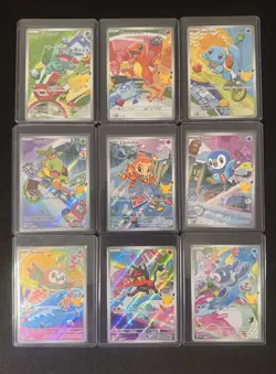 Pokemon 2026 First Partner Illustration Collection Series 1 Promos Set 9 Cards - Image 2