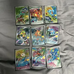 Pokemon 2026 First Partner Illustration Collection Series 1 Promos Set 9 Cards - Image 1