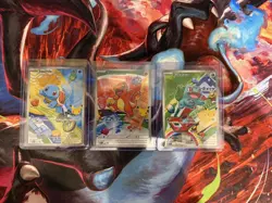 Pokemon First Partner Illustration Collection Promo Cards Kanto Starters - Image 1