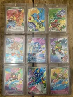 Pokemon First Partner Illustration Collection - Complete Set of 9 cards - Image 1
