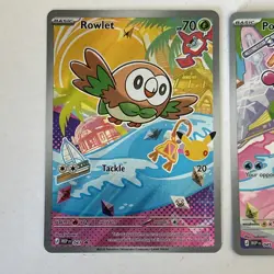 Pokemon TCG First Partner Illustration Collection Alola Region Starters x3 Cards - Image 2