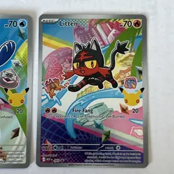 Pokemon TCG First Partner Illustration Collection Alola Region Starters x3 Cards - Image 4