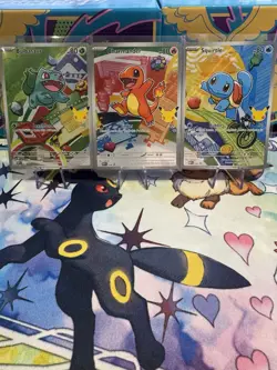 Pokemon TCG First Partner Illustration Collection Series 1 Kanto Gen 1 3x Cards - Image 1