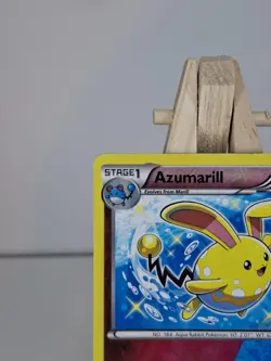 Pokemon TCG Azumarill Steam Siege 77/114 Dual Type Reverse Holo Rare LP - Image 2