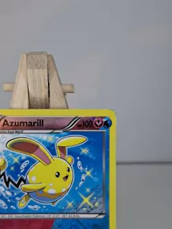 Pokemon TCG Azumarill Steam Siege 77/114 Dual Type Reverse Holo Rare LP - Image 3