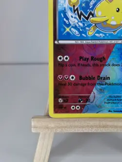 Pokemon TCG Azumarill Steam Siege 77/114 Dual Type Reverse Holo Rare LP - Image 4