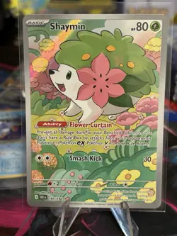 Pokemon TCG Shaymin Illustration Rare Card 185/182 Destined Rivals - Image 1
