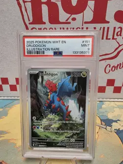 Druddigon 151/086 Sv: White Flare Holo PSA 9 Mint Pokemon Card TCG - Image 1