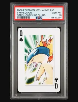 Typhlosion- PSA 10 - 2006 JPN Pokemon Center 10th Anniversary Playing Card - Image 1