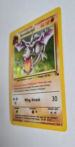 Aerodactyl Holo - 1/62 - Fossil - Pokemon Card TCG Vintage Rare LP 1999 - Image 5