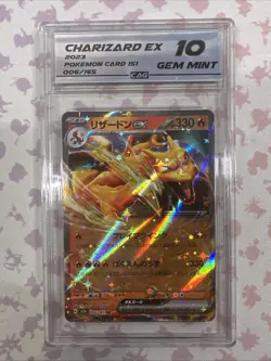 GEM MINT 10 Charizard ex 006/165 Sv2a: Pokemon Card 151 Holo (Japanese) - Image 1