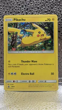 Pokemon Pikachu SM04 Promo Holo Card General Mills LP READ - Image 1
