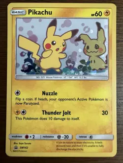 Pikachu SM162 Promo SM Promo Pokemon Card - Image 1