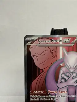 New 2025 Pokemon TCG Destined Rivals Team Rocket's Mewtwo EX UR card #213/182 - Image 2