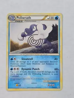 Pokemon Poliwrath 21/95 Unleashed Rare card - Image 1