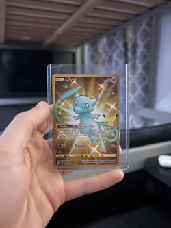 2021 Pokemon TCG Celebrations Mew 025/025 Gold Holo Secret Rare Card - Image 1