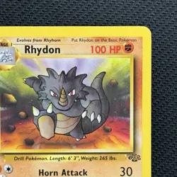 Pokemon Vintage 1999 Jungle Rhydon #45/64 Card LP - Image 3