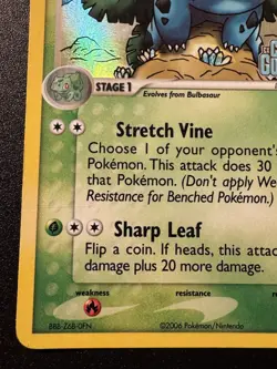 Ivysaur 35/100 EX Crystal Guardians Pokemon Card Reverse Holo Foil Rare HP - Image 5