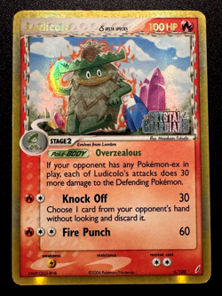 Ludicolo 6/100 EX Crystal Guardians Pokemon Card Reverse Holo Foil Rare MP - Image 1