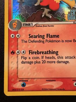 Combusken 31/100 EX Crystal Guardians Pokemon Card Reverse Holo Foil Rare HP - Image 5