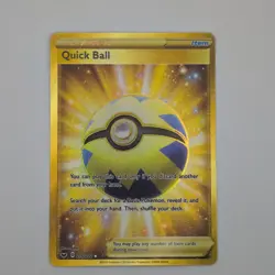 Quick Ball 216/202 NM Pokemon Card TCG Gold Near mint See pics - Image 1