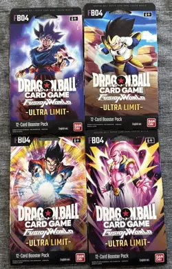 Dragon Ball Super Card Game Ultra Limit Booster Box Fusion World FB04(4packs) - Image 1