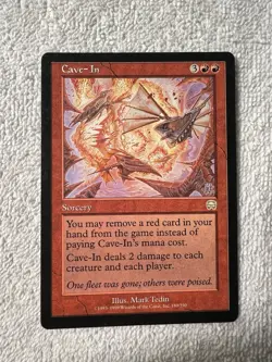 Magic - Cave-In - Mercadian Masques - Red - MP - MTG - 💎Shinetized - Image 1