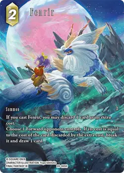 Fenrir Full Art Foil - 24-065H NM - Final Fantasy - Image 1