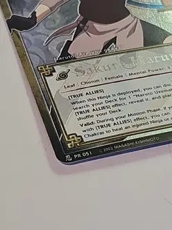 Naruto CCG TCG Card Game Sakura Haruno PR 051 Foil Promo True Allies - Image 4