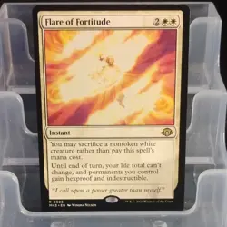 Magic: The Gathering Flare of Fortitude White Rare Instant Modern Horizons 3 - Image 1