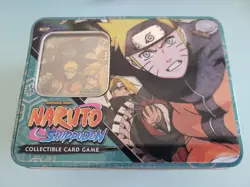 OPENED, ALL CARDS WITH SEALED PROMO CARDS Naruto CCG Tins Series 6 Tin C - Image 1