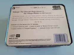 OPENED, ALL CARDS WITH SEALED PROMO CARDS Naruto CCG Tins Series 6 Tin C - Image 2